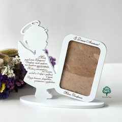 Photo frame - angel with individual engraving