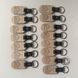 Keychains with leather inserts and logo