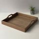 Wooden tray with handles for breakfast in bed