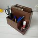 Desk stationery organizer with engraving