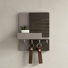 Designer key holder with a shelf in stylish colors