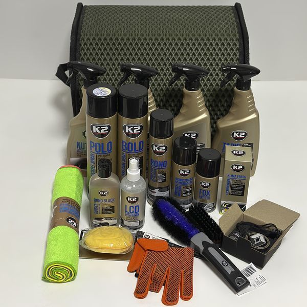 Car organizer with a set of car chemicals "Pro Expert" 2
