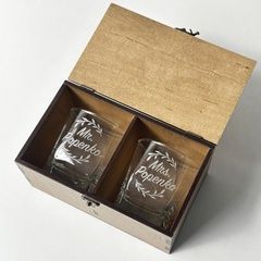 Подарочный набор стаканов с фамилией семьи