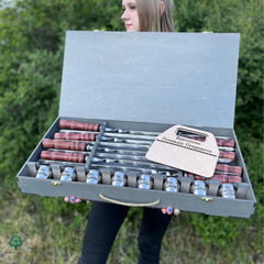 Gift set for cooking barbecue