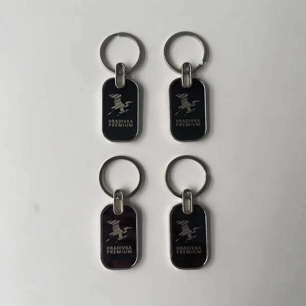 Double engraved keychain