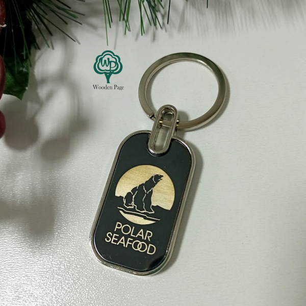 Keychain with logo engraving