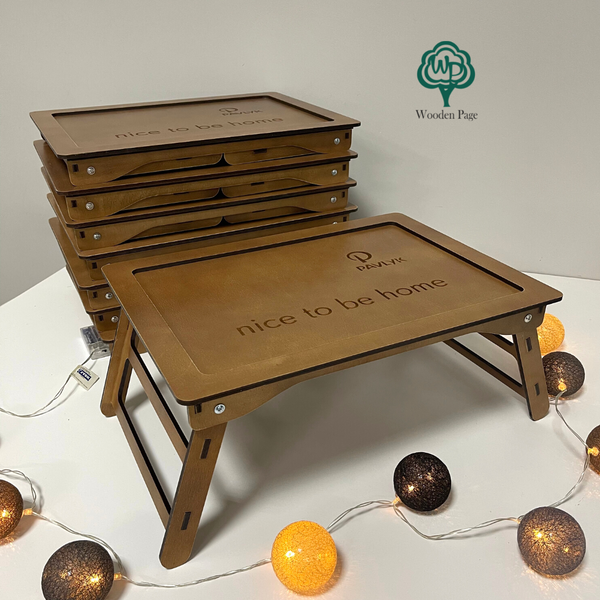 Corporate gifts wooden table