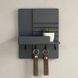 Designer mini key holder in graphite color