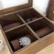 Watch box with 4 compartments