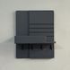 Designer mini key holder in graphite color