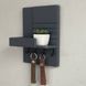 Designer mini key holder in graphite color