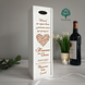 Коробка-пенал для вина с гравировкой в белом цвете фото 3