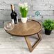 Round plywood picnic wine table