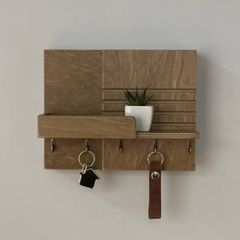 Designer Art Deco style key holder for a shield