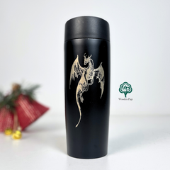Thermal mug with double engraving as a gift