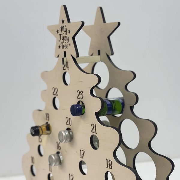 Alcohol Advent Calendar with Festive Engraving