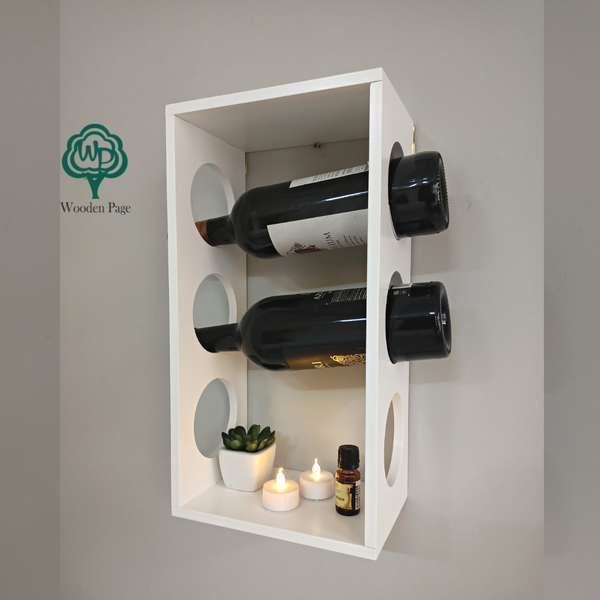 White wine rack for storing bottles Estet