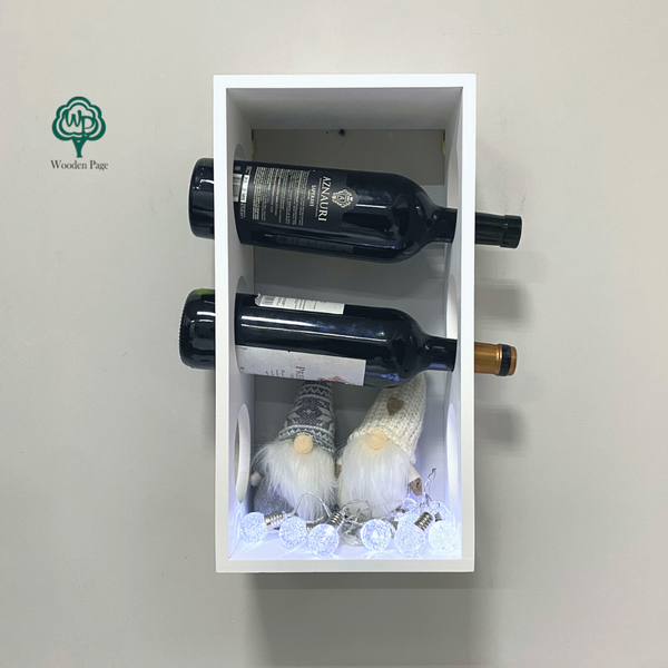 White wine rack for storing bottles Estet
