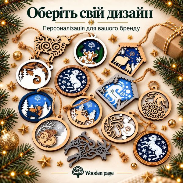 Іграшка на ялинку з козою