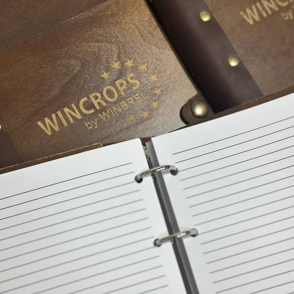 Gift notebooks with company logo