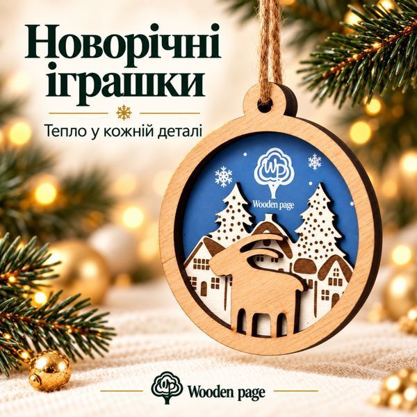 Іграшка на ялинку з козою