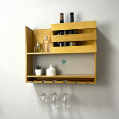 Wooden wall-mounted mini bar Glory