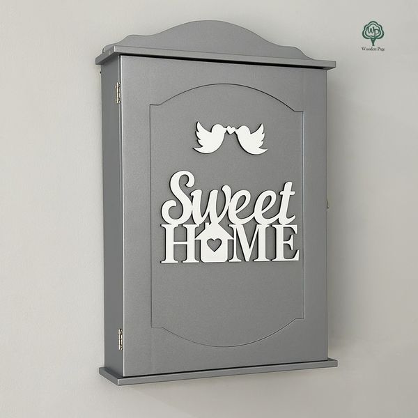 Key holder with door "Sweet Home"