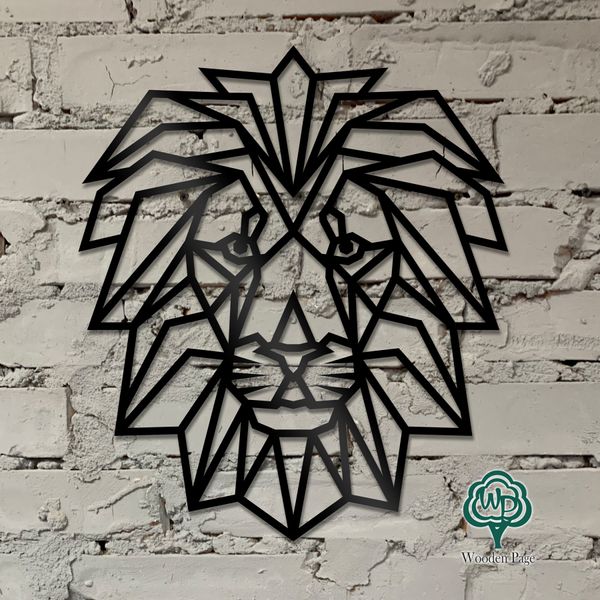 Wooden abstraction for wall decor "The Lion King"