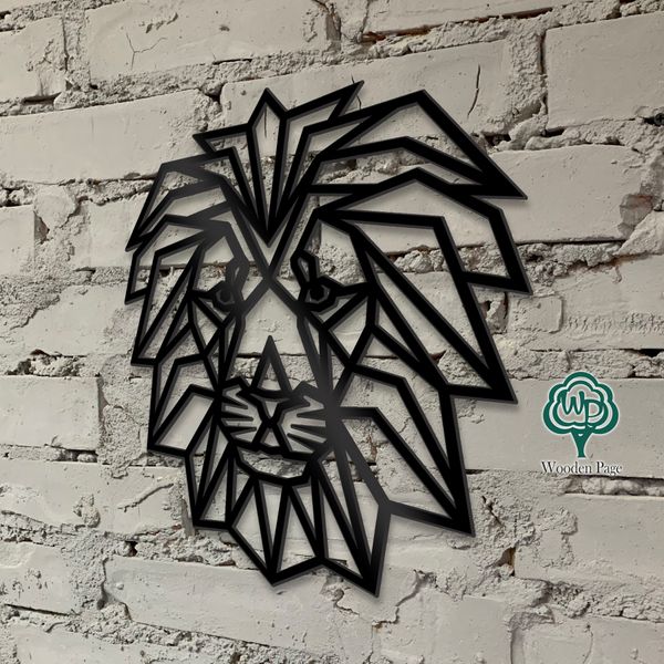 Wooden abstraction for wall decor "The Lion King"