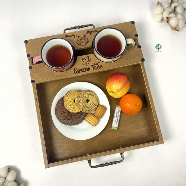 Coffee tray as a gift for your loved one