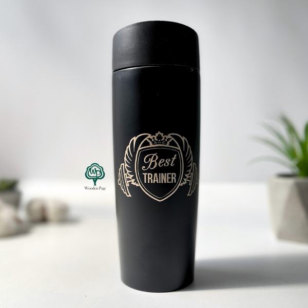 Thermal mug with engraving as a gift for a coach