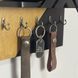 Designer key holder with faux fur in two colors