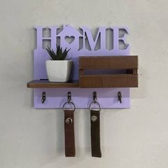 Ключница настенная с полкой HOME модерн в оригинальном цвете