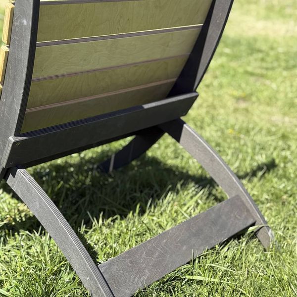 Розкладне дерев'яне крісло для виїзду на природу, пікніка