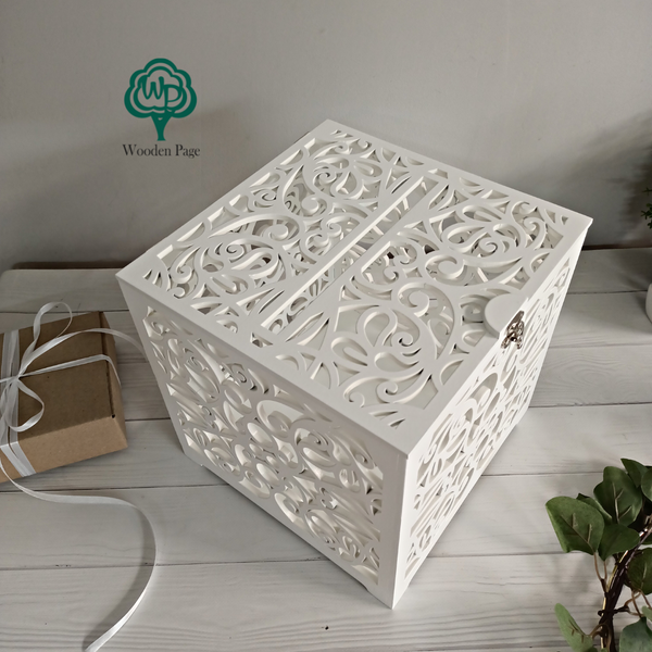Openwork wedding chest for gifts