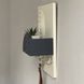 Designer key holder in milky graphite color