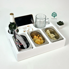 Personalized tray for beer and snacks New Year's gift
