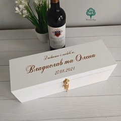 Весільна коробка для шампанського на подарунок
