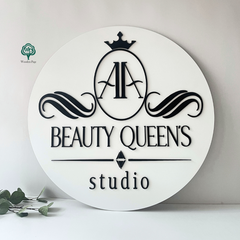 Custom sign for a beauty studio