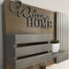 "Welcome Home" key holder with overlays