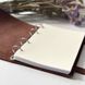 Leather notebook on rings A5 with name engraving