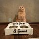 Деревянная именная подставка для кота Lucky фото 1
