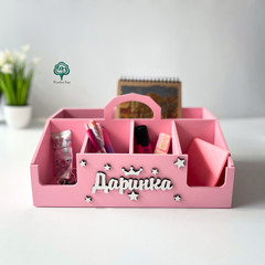 Stationery organizer with name