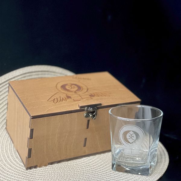 Gift set of glasses with interesting engraving