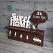 Ключница из дерева в стильном дизайне Sweet home фото 4