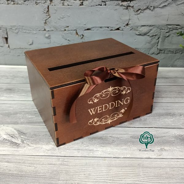 Wooden wedding money box "Wedding"