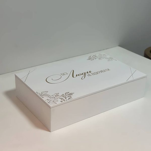 Set of wine glasses with engraving in a box as a gift for a friend