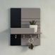Designer mini wall key holder with shelf