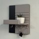 Designer mini wall key holder with shelf