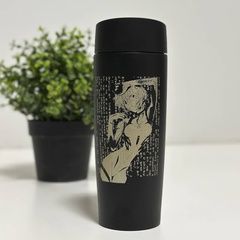 Thermal mug in anime style
